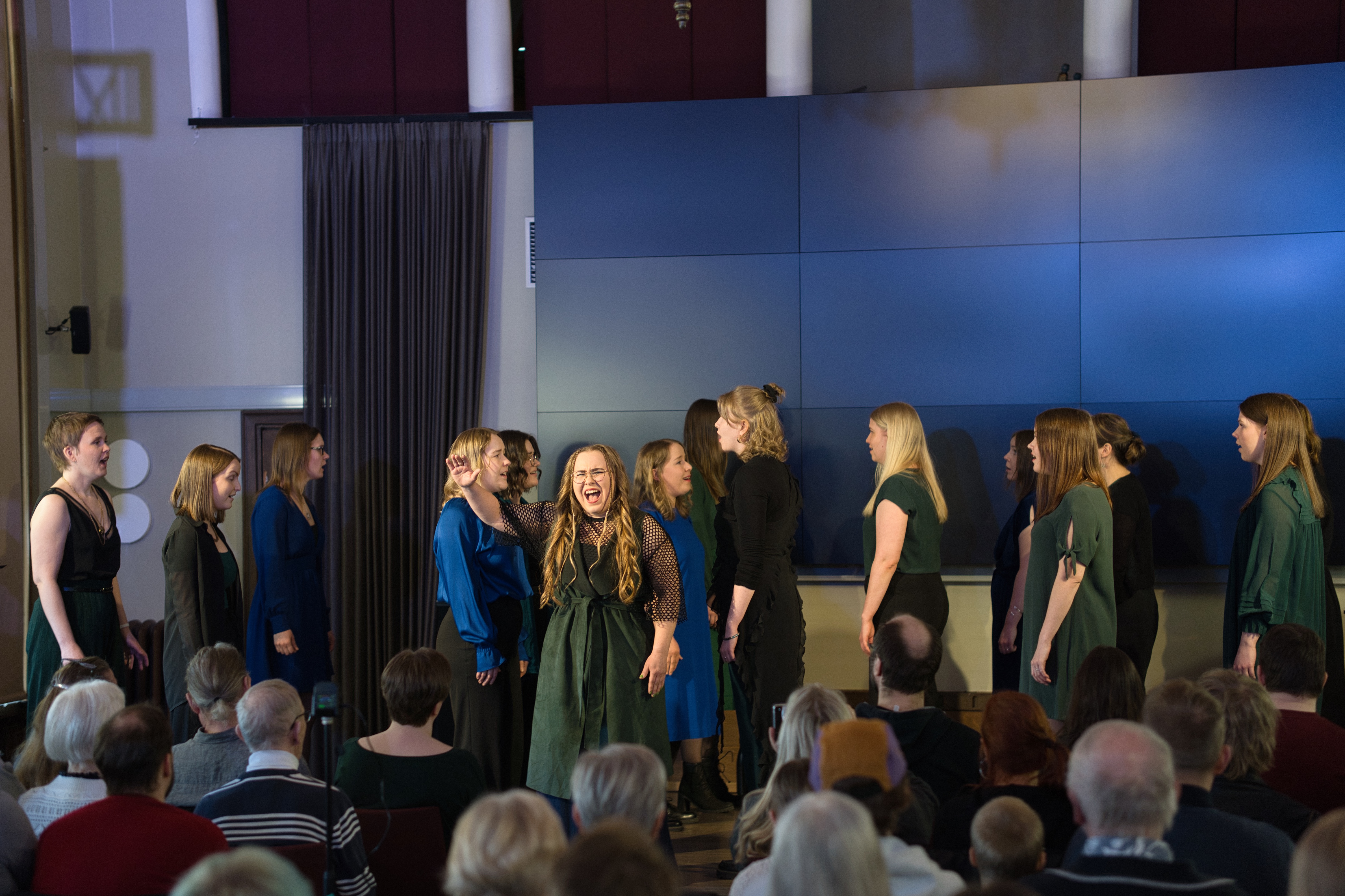 Aukea Ensemble esiintyi Laikun musiikkisalissa vuonna 2025.